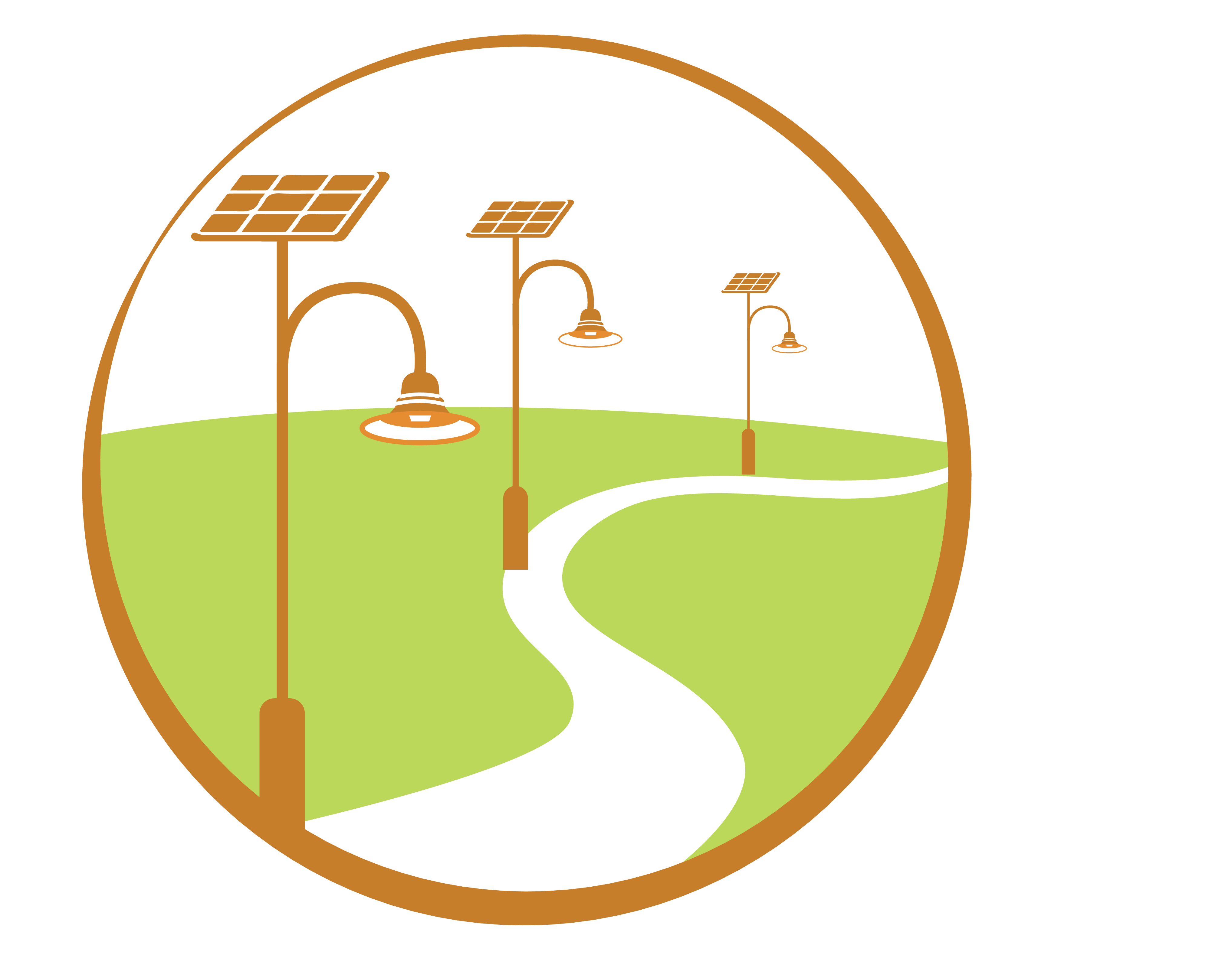 solar lighting design icon